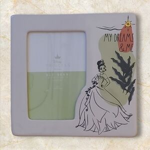 Rae Dunn Disney "My Dreams & Me" Princess Tiana 4x6 picture frame